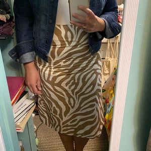 Horses Atelier Zebra print skirt - Size 4 (US 6)